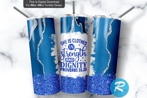 She is clothed in strength 20 oz / 30 oz Tumbler PNG Sublimation Regulrcrative 