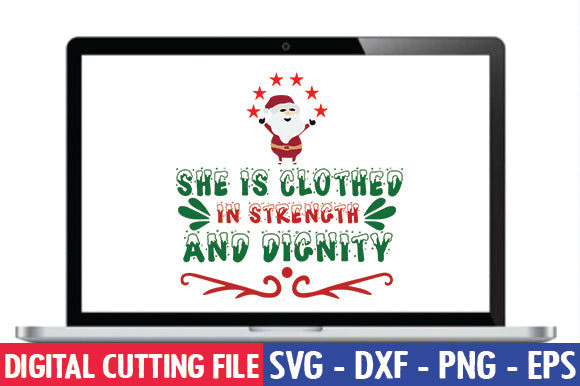 She is clothed in strength and dignity SVG SVG thesvgfactory 