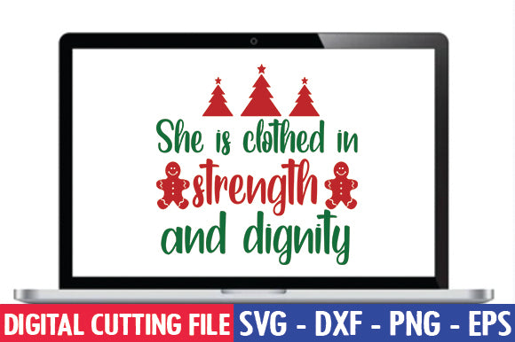 She is clothed in strength and dignity SVG SVG thesvgfactory 