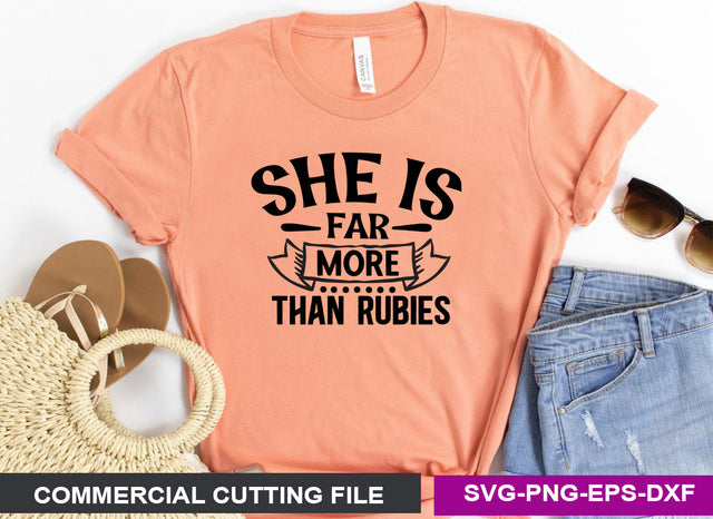 She is far more precious than rubies SVG SVG CraftingStudio 