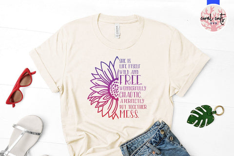 She is life itself - Feminist SVG EPS DXF PNG File SVG CoralCutsSVG 