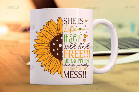 She is life itself wild and Sublimation PNG Sublimation Regulrcrative 