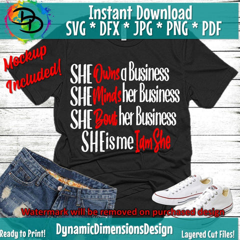 She is Me I am She SVG DynamicDimensionsDesign 