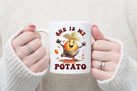 She is My Sweet Potato | Thanksgiving PNG Sublimation Sublimation CraftLabSVG 