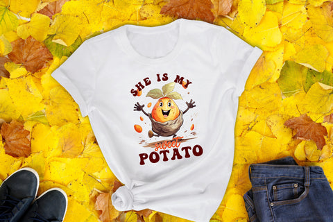 She is My Sweet Potato | Thanksgiving PNG Sublimation Sublimation CraftLabSVG 