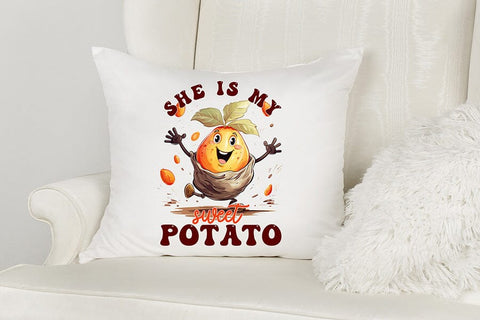 She is My Sweet Potato | Thanksgiving PNG Sublimation Sublimation CraftLabSVG 