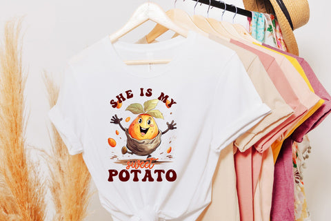 She is My Sweet Potato | Thanksgiving PNG Sublimation Sublimation CraftLabSVG 