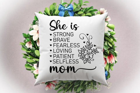 Strong as a Mother Svg, Mothers Day, Tough Momma Svg 