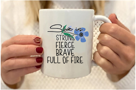 She is Strong Fierce Brave Sublimation Sublimation Jagonath Roy 