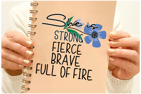 She is Strong Fierce Brave Sublimation Sublimation Jagonath Roy 