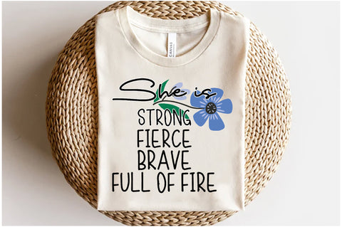 She is Strong Fierce Brave Sublimation Sublimation Jagonath Roy 