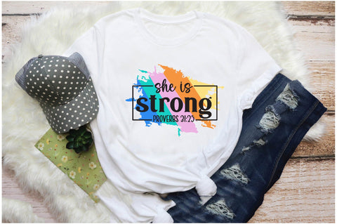 She Is Strong Proverbs 31:25 Sublimation Jagonath Roy 