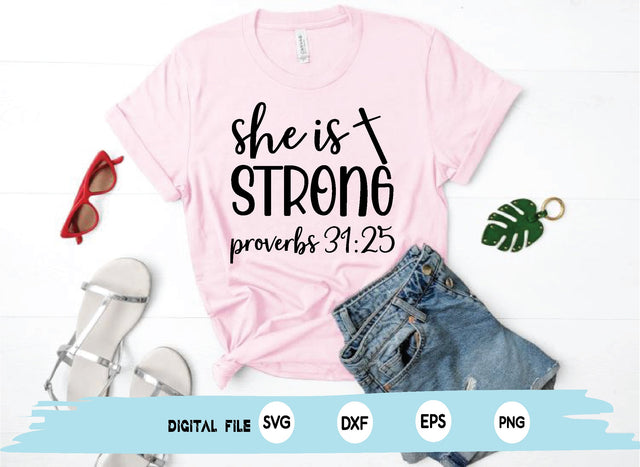she is strong proverbs 31:25 SVG md faruk hossain 