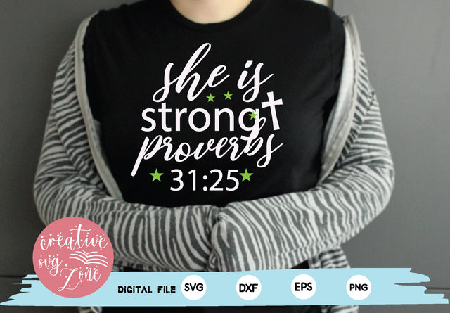 she is strong proverbs 31:25 SVG md faruk hossain 