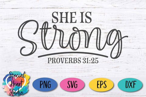 She is Strong SVG Special Heart Studio 