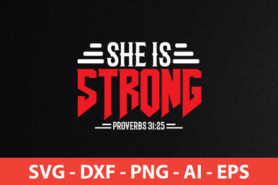 she is strong t-shirt design SVG shah alam 