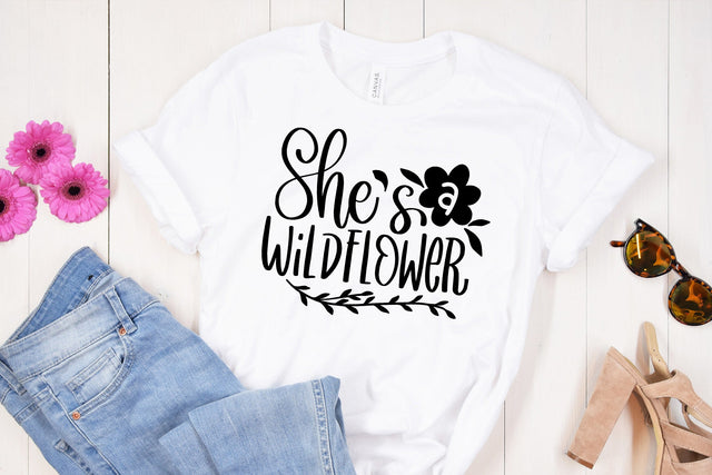 She is Wildflower SVG SVG dapiyupi store 