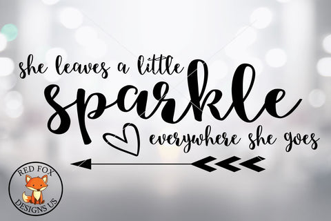 She Leaves A Little Sparkle, Mother's Day Cut Files Svg SVG RedFoxDesignsUS 