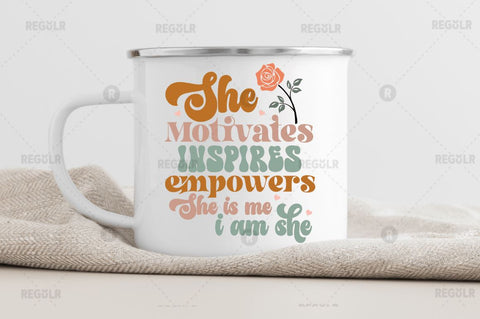 She motivates inspires empowers SVG SVG Regulrcrative 