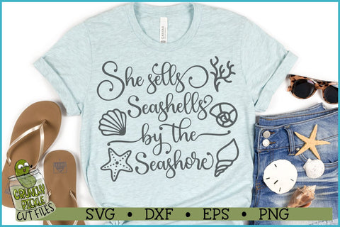 She Sells Seashells SVG File SVG Crunchy Pickle 