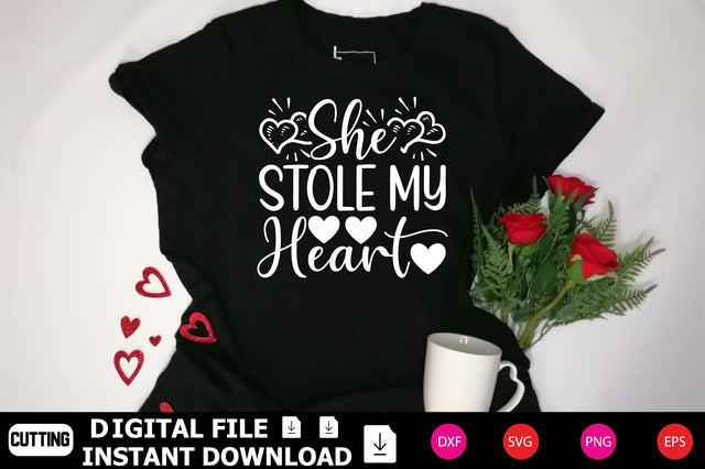 She Stole My Heart SVG Shahin alam 