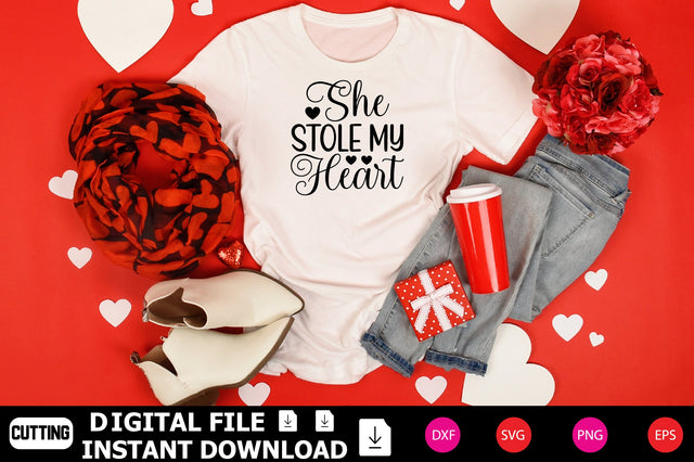 She Stole My Heart SVG Shahin alam 