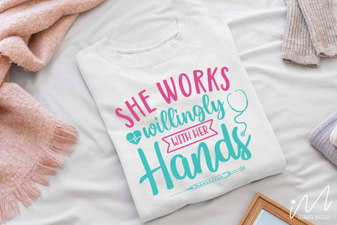 she works willingly with her hands svg SVG Isabella Machell 
