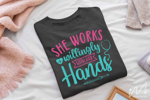 she works willingly with her hands svg SVG Isabella Machell 