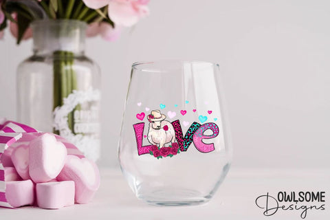 Sheep Love Valentine PNG Sublimation Sublimation Owlsome.Designs 