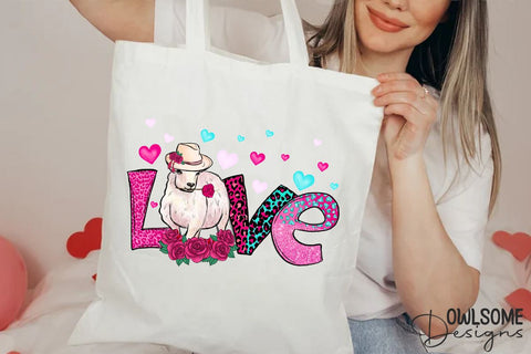 Sheep Love Valentine PNG Sublimation Sublimation Owlsome.Designs 