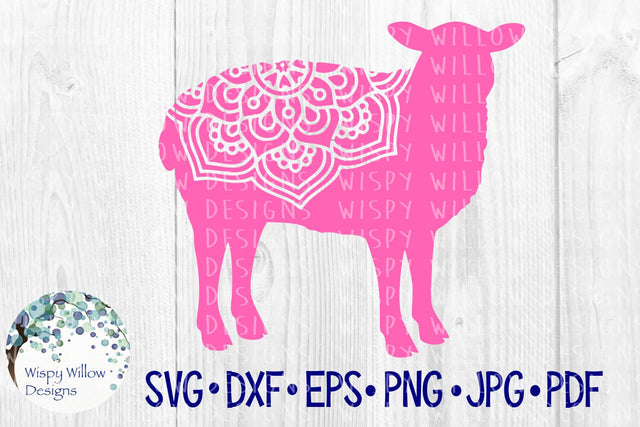 Sheep Mandala SVG Wispy Willow Designs 