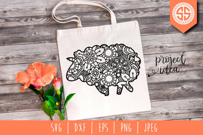 Sheep Mandala Zentangle SVG SavoringSurprises 