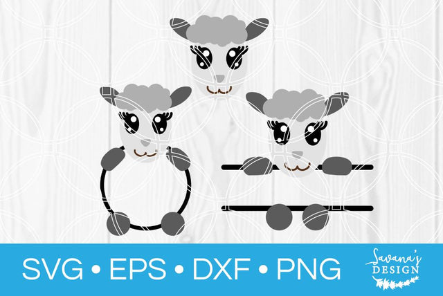 Sheep Monogram Bundle SVG SavanasDesign 