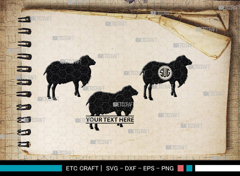 Sheep Monogram, Sheep Silhouette, Sheep SVG, Buck Sheep Svg, Cheviot Sheep Svg, Columbia Sheep Svg, Rambouillet Sheep Svg, Female Bighorn Sheep Svg, SB00318 SVG ETC Craft 