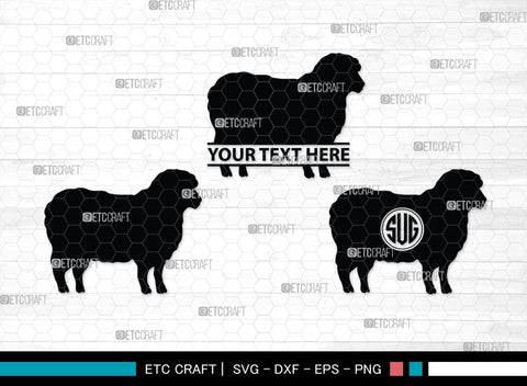 Sheep Monogram, Sheep Silhouette, Sheep SVG, Buck Sheep Svg, Cheviot Sheep Svg, Columbia Sheep Svg, Rambouillet Sheep Svg, Female Bighorn Sheep Svg, SB00318 SVG ETC Craft 