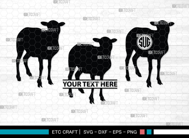 Sheep Monogram, Sheep Silhouette, Sheep SVG, Buck Sheep Svg, Cheviot Sheep Svg, Columbia Sheep Svg, Rambouillet Sheep Svg, Female Bighorn Sheep Svg, SB00318 SVG ETC Craft 