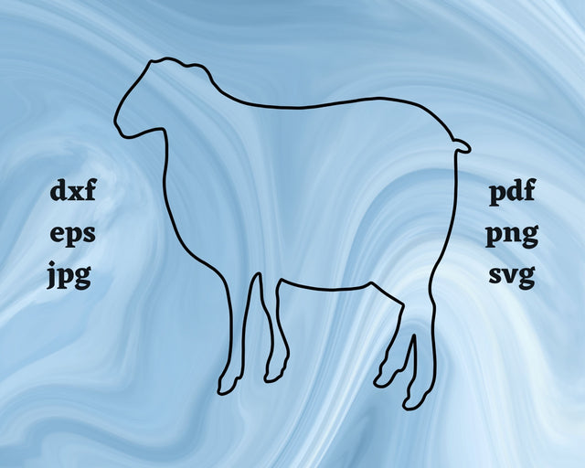 Sheep Outline SVG Cut File SVG Northern Light SVG 