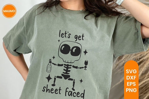 Sheet faced, funny halloween svg quote SVG Maumo Designs 