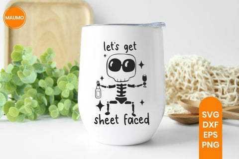 Sheet faced, funny halloween svg quote SVG Maumo Designs 