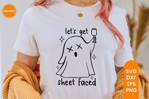 Sheet Faced, Funny Halloween Svg Quote SVG Maumo Designs 