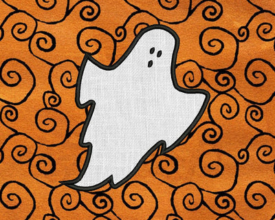 Sheet Ghost Applique Embroidery Design Embroidery/Applique Designed by Geeks 