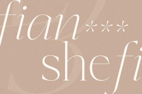 Shefian Typeface Font Storytype Studio 