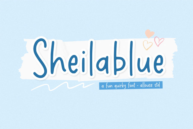 Sheilablue Font Allouse.Studio 