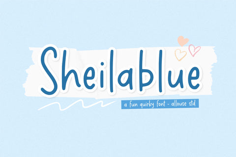 Sheilablue Font Allouse.Studio 