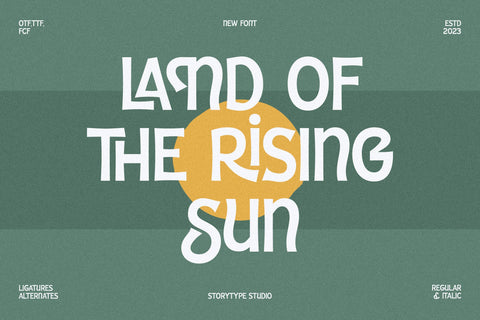 Sheiron Rodina Typeface Font Storytype Studio 