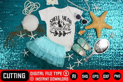 Shell Yeah Beaches SVG CraftlabSvg29 