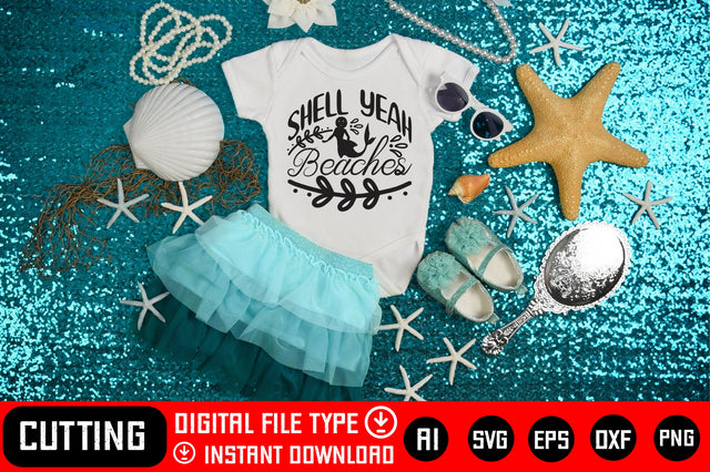 Shell Yeah Beaches SVG CraftlabSvg29 