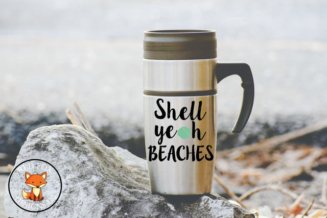 Shell Yeah Beaches SVG | Summer Cut Files | SVG PNG DXF SVG RedFoxDesignsUS 