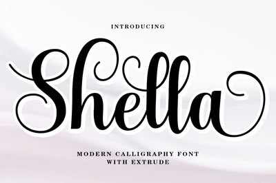 Shella script Font muhammadzeky 