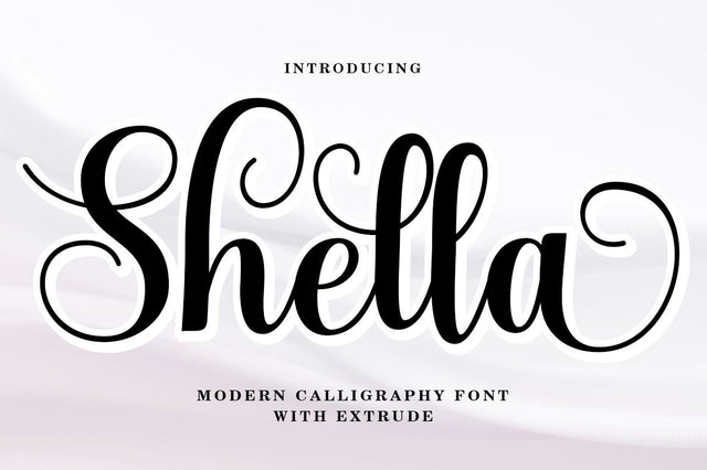 Shella script Font muhammadzeky 